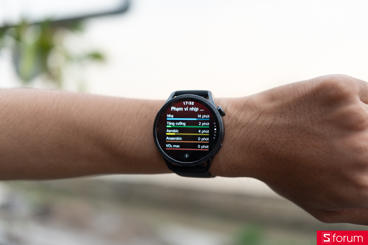Thống kê phạm vi nhịp tim trên Xiaomi Watch S5