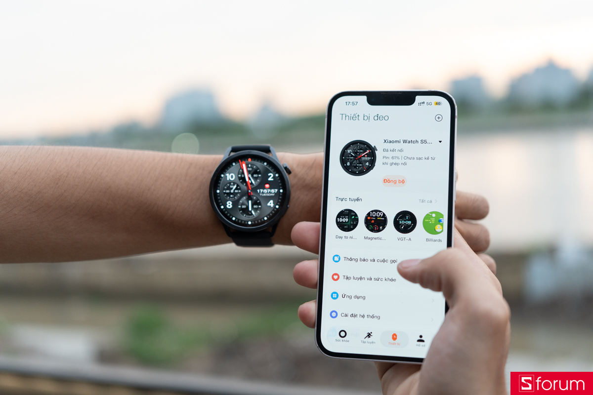 Xiaomi Watch S5 đáp ứng cho mình hơn gần 1 tuần sử dụng với dung lượng pin chỉ vơi đi khoảng 30%