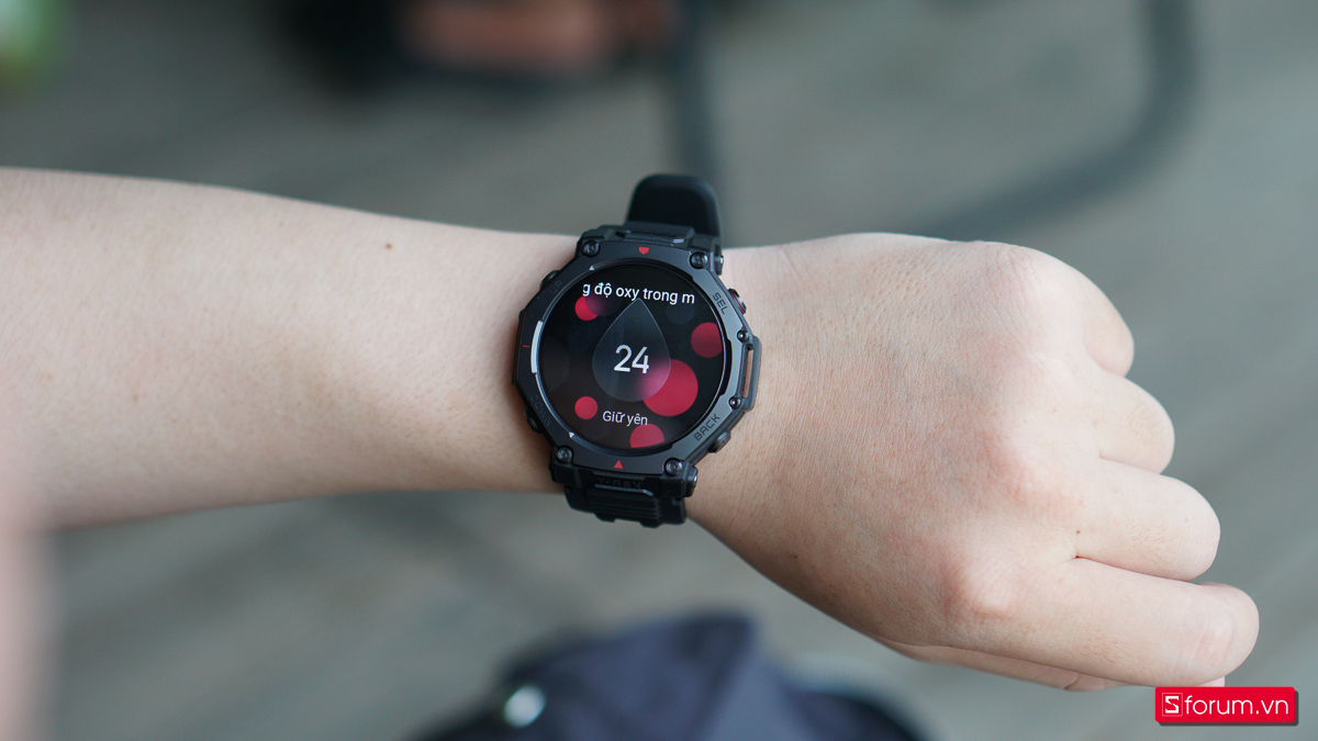 Tính năng đo nồng độ SpO2 trên Amazfit T-Rex 3 Pro