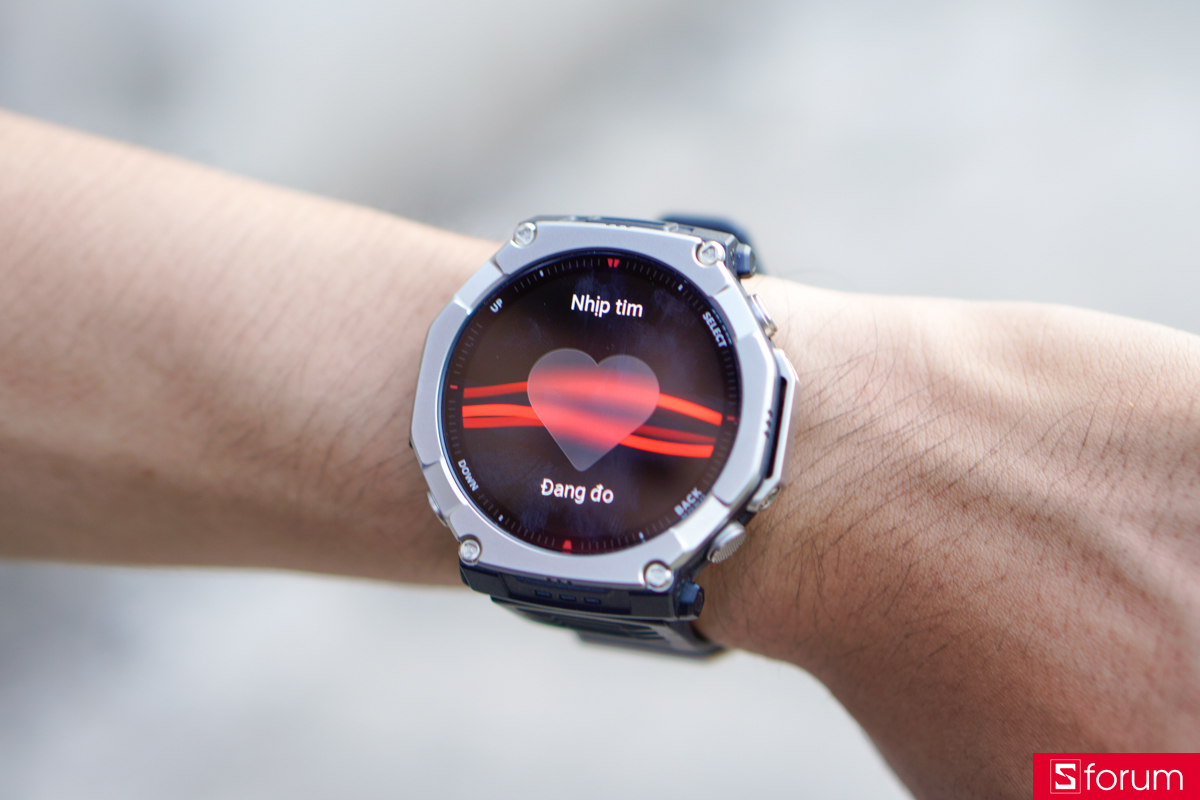 Hệ thống cảm biến sinh học BioTracker 6.0 mới nhất trên Amazfit T-Rex Ultra 2 mang đến những chỉ số và kết quả đo đạc về sức khỏe một cách nhanh chóng và cực kì chính xác 