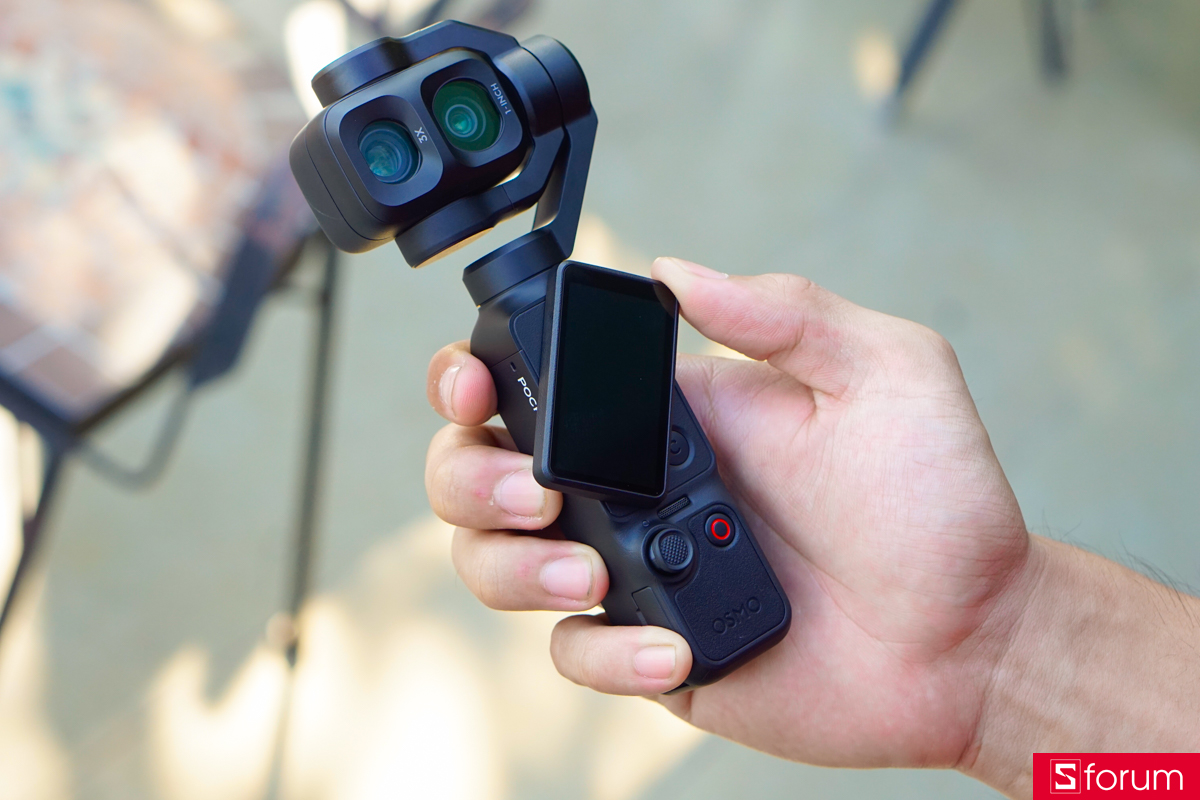 Phần thân dưới của DJI Osmo Pocket 4P nhìn chung tương đồng gần như hoàn toàn với phiên bản Osmo Pocket 4