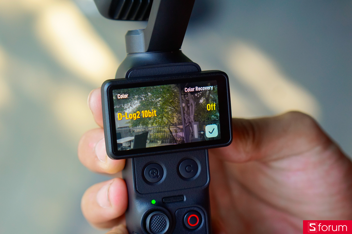 DJI Osmo Pocket 4P hỗ trợ nhiều profile màu sắc khác nhau từ pastel cho đến giả lập film cực kì đa dạng