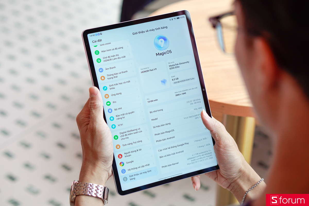 Hiệu năng và phần cứng của HONOR Pad V9