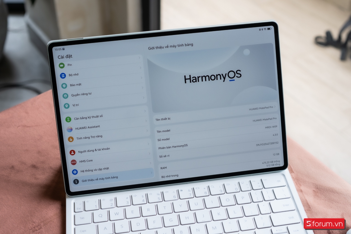 HarmonyOS 4.3 trên Huawei MatePad Pro 12.2 2025 khá đẹp và mượt mà