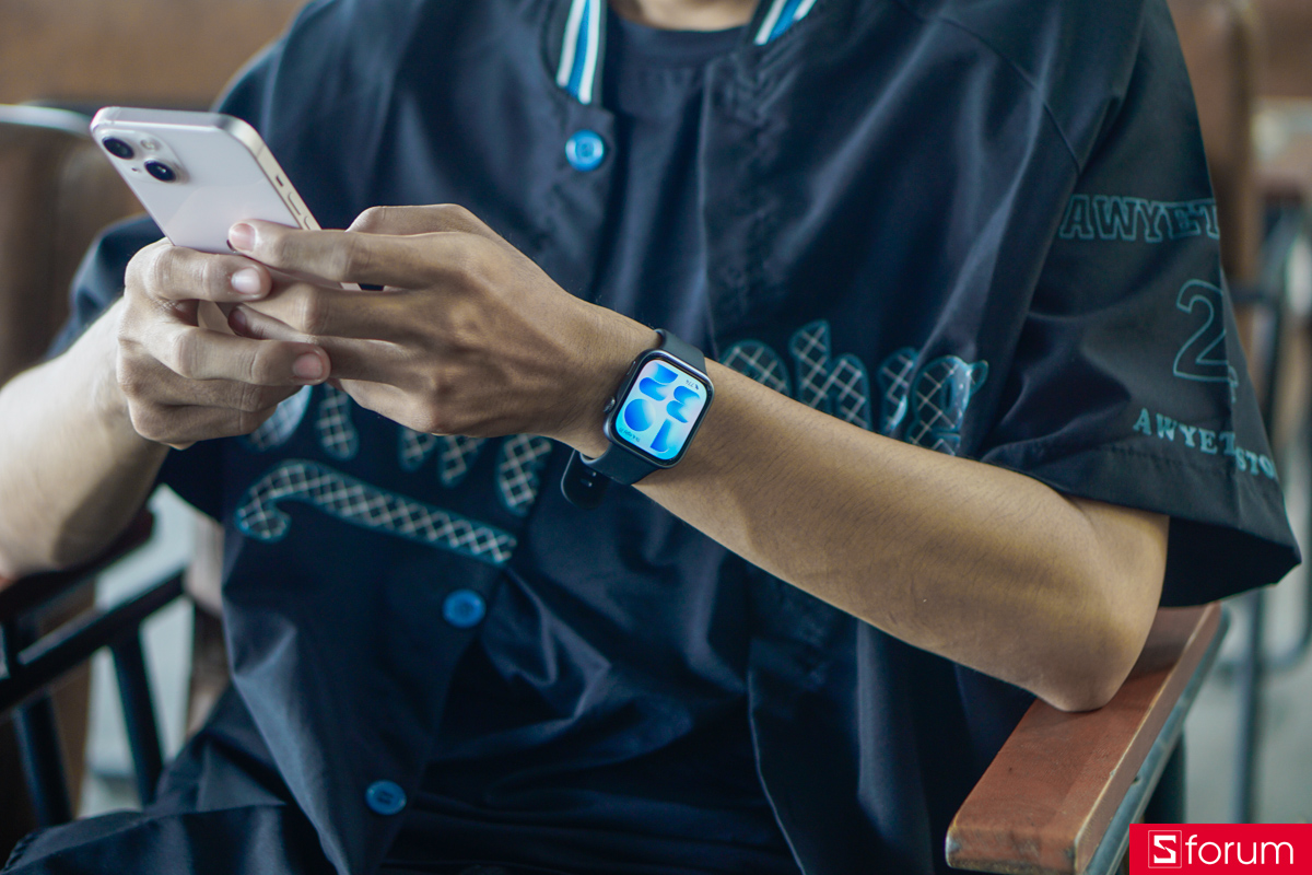 Khung viền của Huawei Watch Fit 5 hoàn thiện bằng nhôm, được làm bo cong về 2 bên cho cảm giác mỏng và gọn gàng