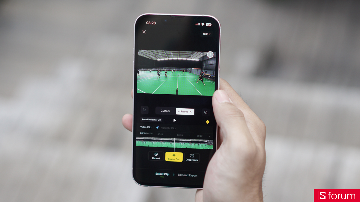 Trải nghiệm Ai Frame trên ứng dụng Insta360