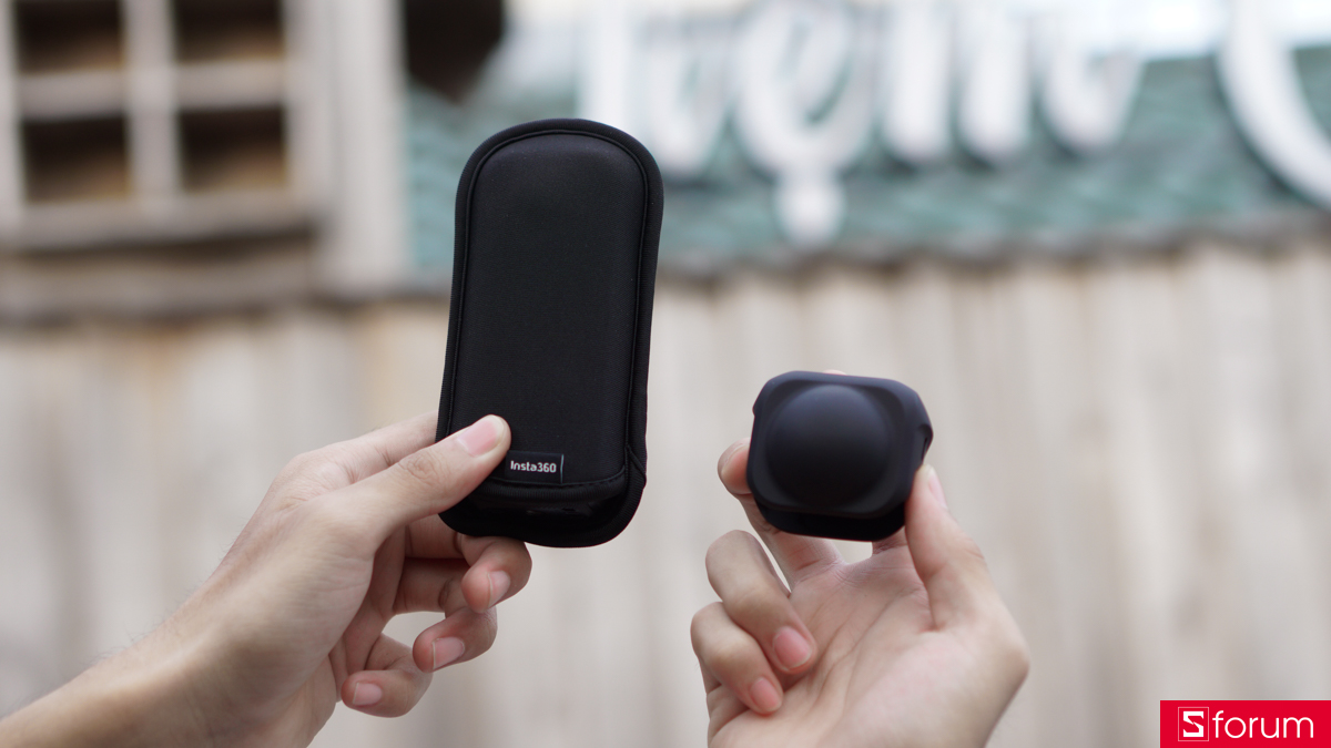 Bao đựng và cap lens của Insta360 X4 Air