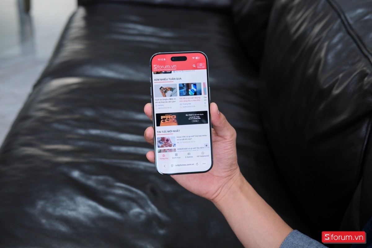 iPhone Air cũng được trang bị màn hình ProMotion 120Hz