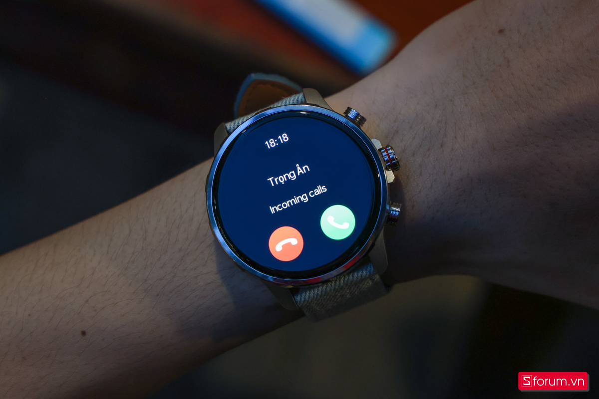 Kieslect Kr3 nhận cuộc gọi tốt nhưng khi gọi bằng messenger hoặc app khác thì không hiện tên