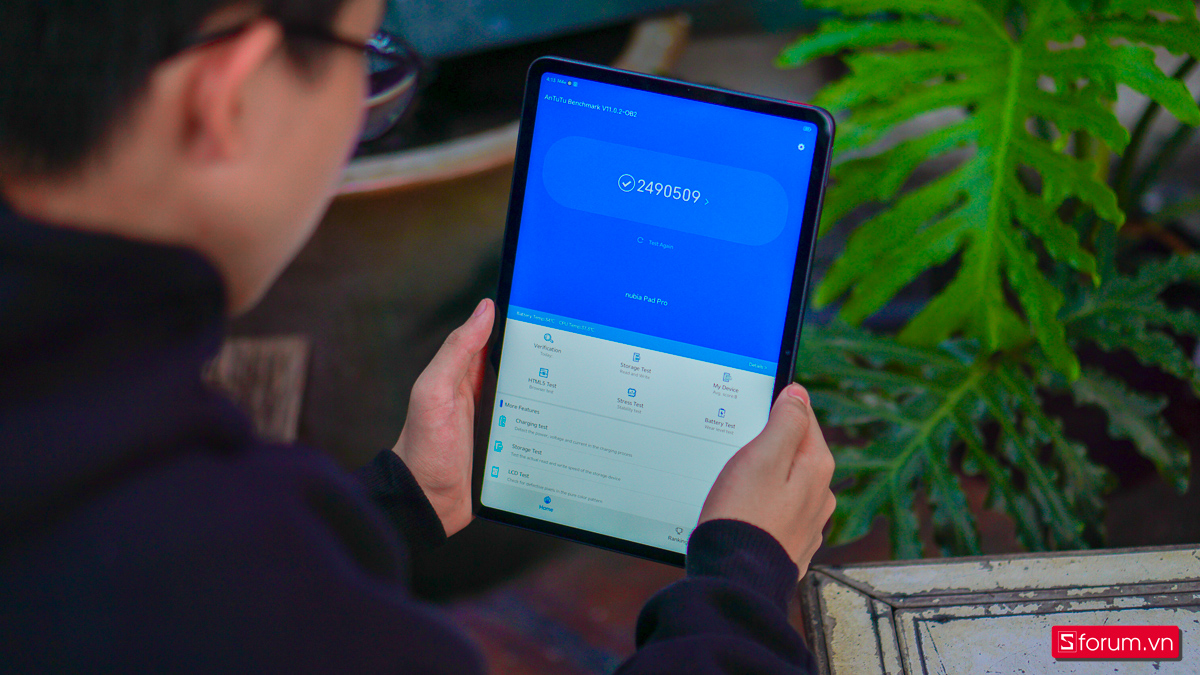 Chấm điểm Antutu Benchmark trên nubia Pad Pro