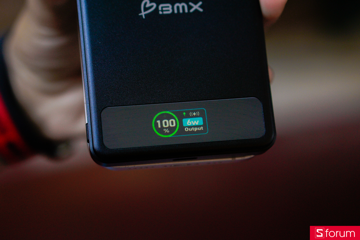 Pin dự phòng BMX Solid-State MagSafe 5000mAh Qi2 hỗ trợ chuẩn sạc không dây Qi2, cho công suất sạc ở mức 15W và hiệu quả hơn so với Qi đời cũ