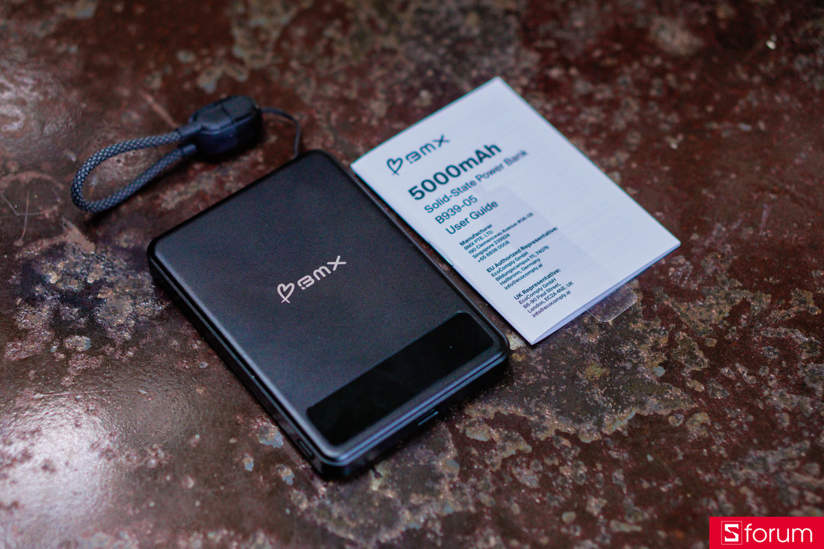 Phụ kiện của pin dự phòng BMX Solid-State MagSafe 5000mAh Qi2