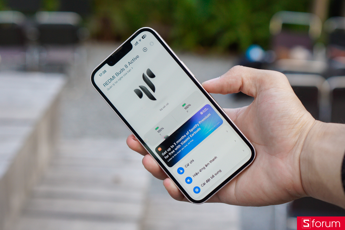 Ứng dụng Xiaomi Earbuds kết nối với Redmi Buds 8 Active