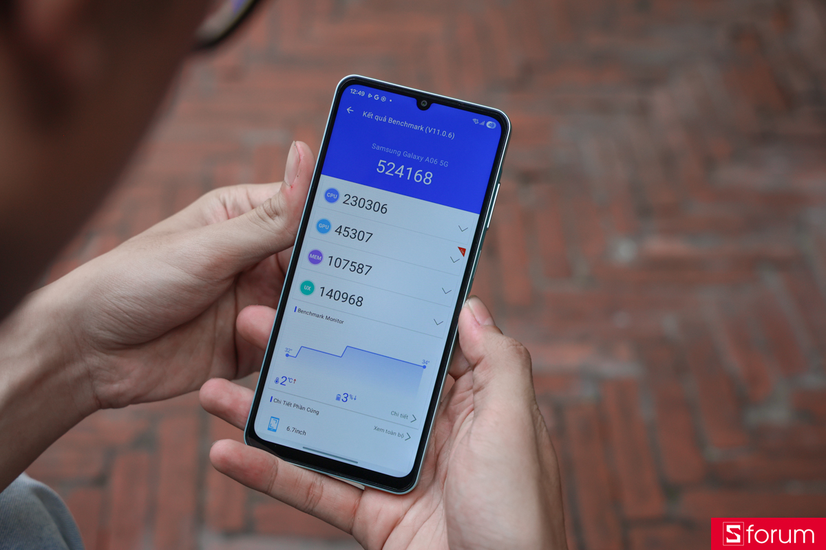 Samsung Galaxy A06 5G vẫn đang thể hiện hiệu năng cực kì tốt trong phân khúc