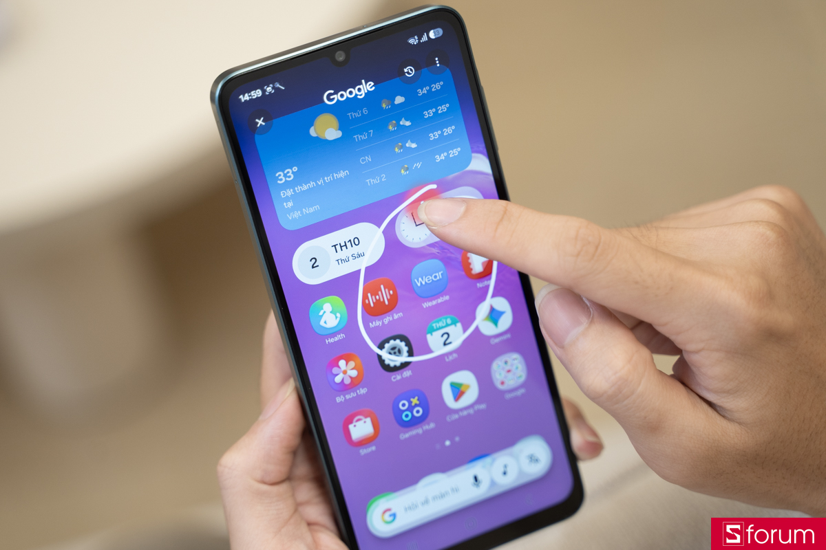 Phần mềm và hệ điều hành của Samsung Galaxy A08
