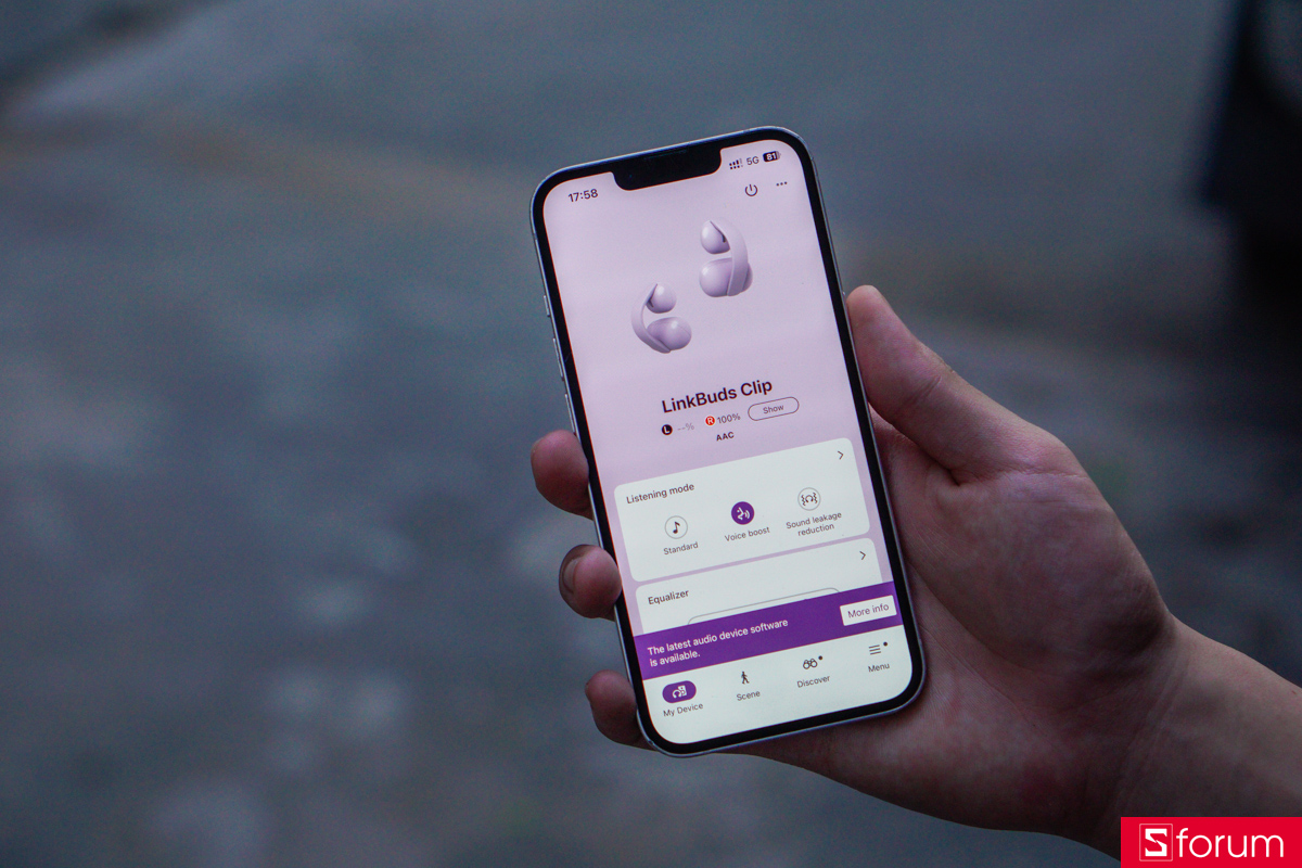 Sony tích hợp ba chế độ nghe thông minh cực kì mới mẻ trên Sony LinkBuds Clip