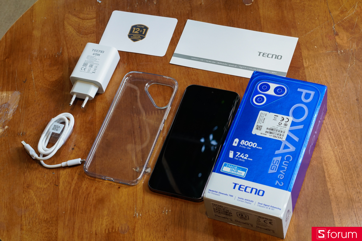 Mở hộp và ngoại hình của Tecno Pova Curve 2 5G