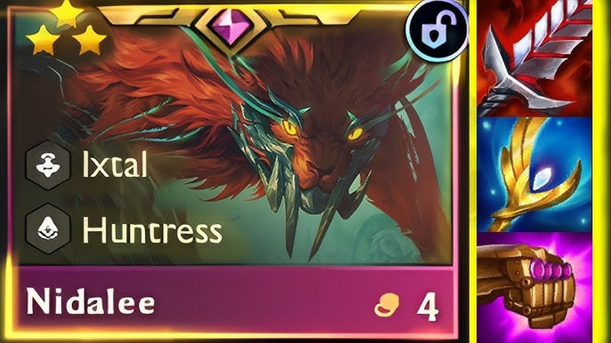 ĐTCL mùa 16: Cách chơi đội hình Ixtal Nidalee cực mạnh phiên bản 16.6