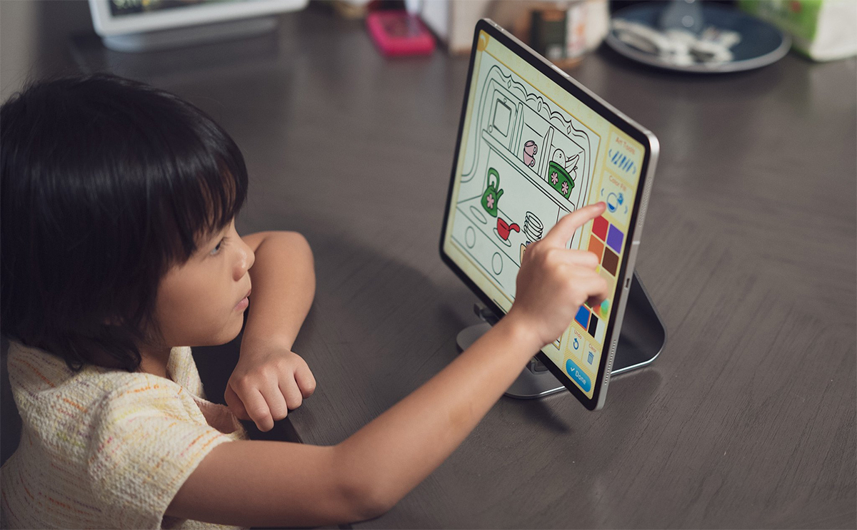 iPad cũ thường được dùng làm công cụ dạy học hoặc giải trí cho trẻ em