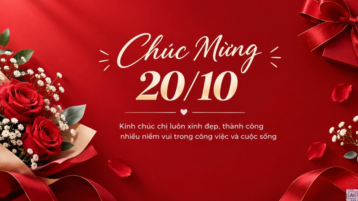 Hình ảnh thiệp chúc mừng 20/10 đẹp