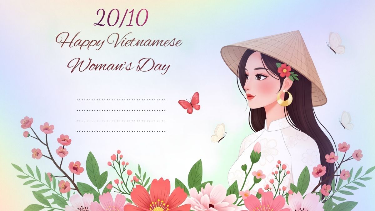 Hình ảnh thiệp chúc mừng 20/10 đẹp