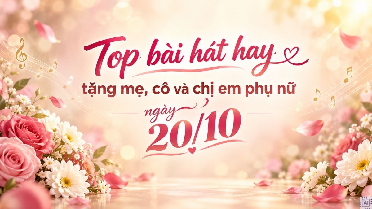Bài hát hay tặng mẹ, cô và chị em phụ nữ ngày 20/10