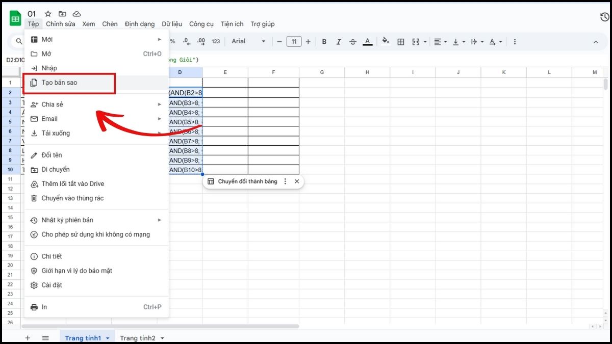 Lưu ý khi khóa, ẩn công thức trong Google Sheet