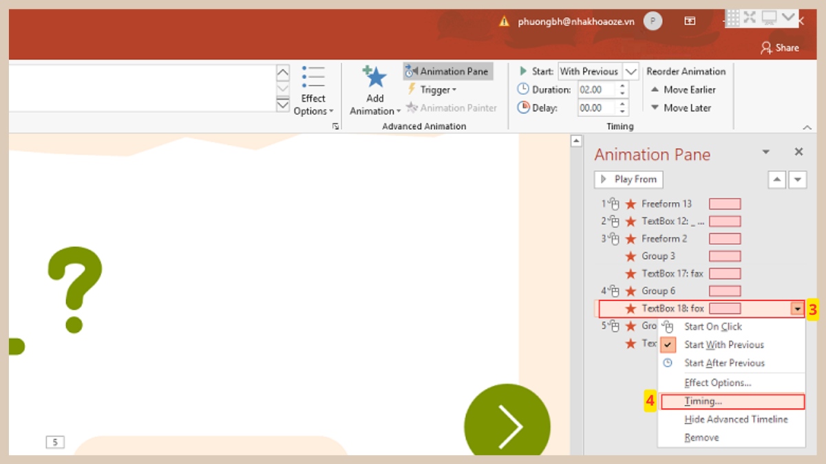 Cách dùng Trigger điều khiển hiệu ứng biến mất 2