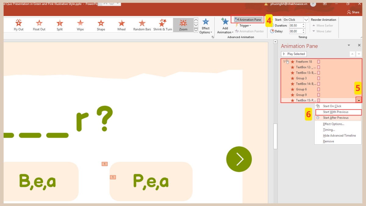 Dùng hiệu ứng biến mất cho nhiều đối tượng 3