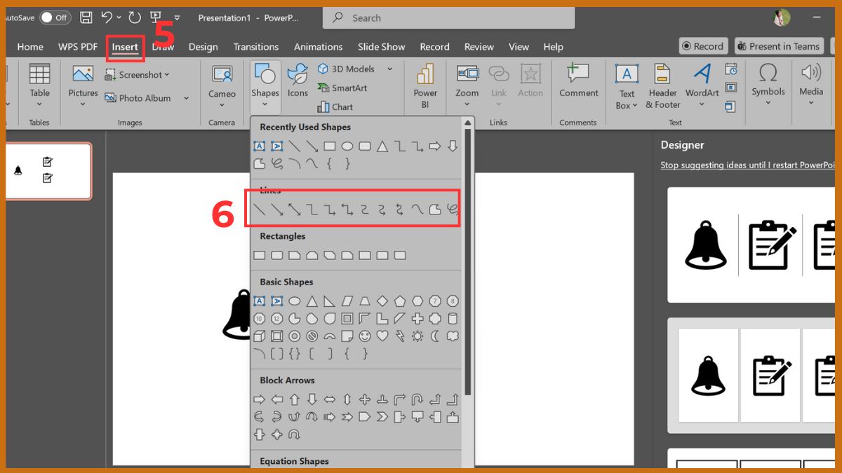 Cách làm sơ đồ tư duy bằng Icons bước 3