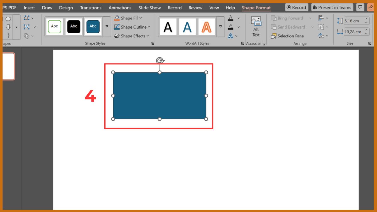 Cách làm sơ đồ tư duy bằng Shapes Bước 2b