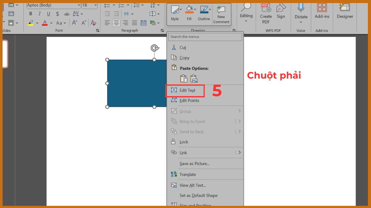 Cách làm sơ đồ tư duy bằng Shapes Bước 3