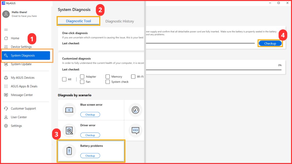 Cách khắc phục laptop Asus sạc không vào pin 5