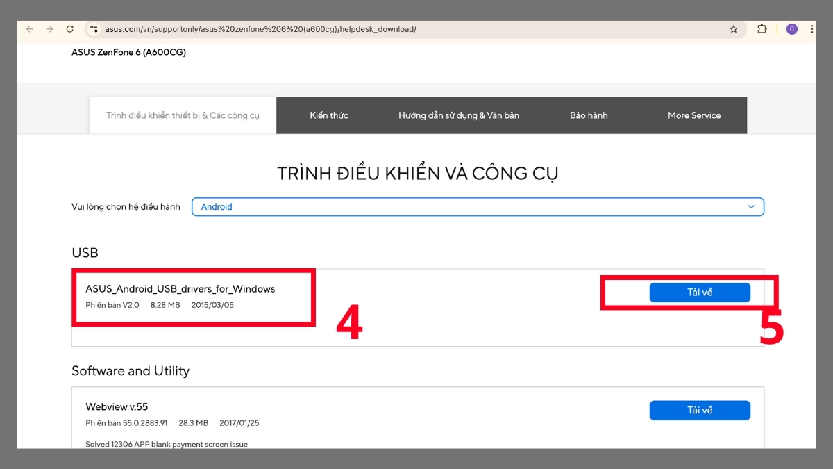 Cách cài đặt Asus Flash Tool trên máy tính Bước 2b