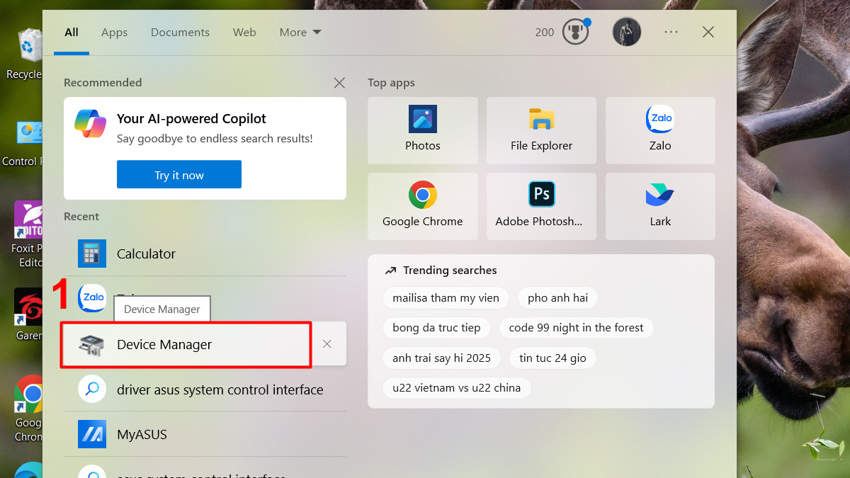 Cách kiểm tra phiên bản ASUS System Control Interface đang dùng Bước 1