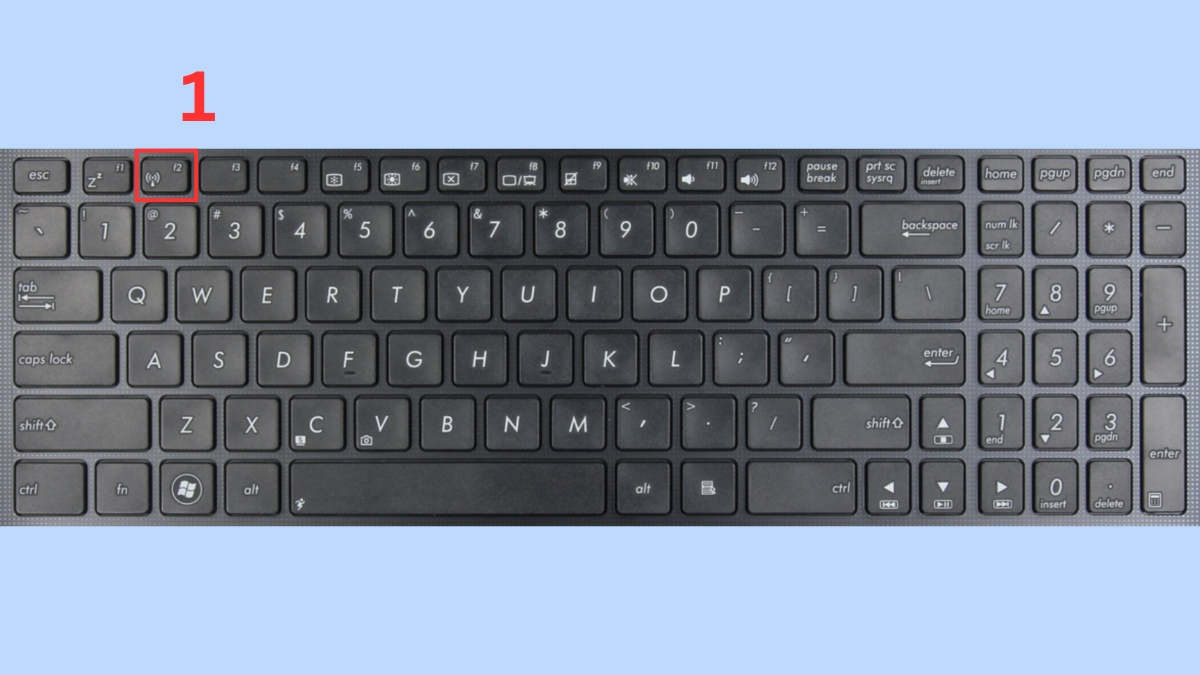 Hướng dẫn dùng tổ hợp phím mở nguồn laptop Asus Bước 1