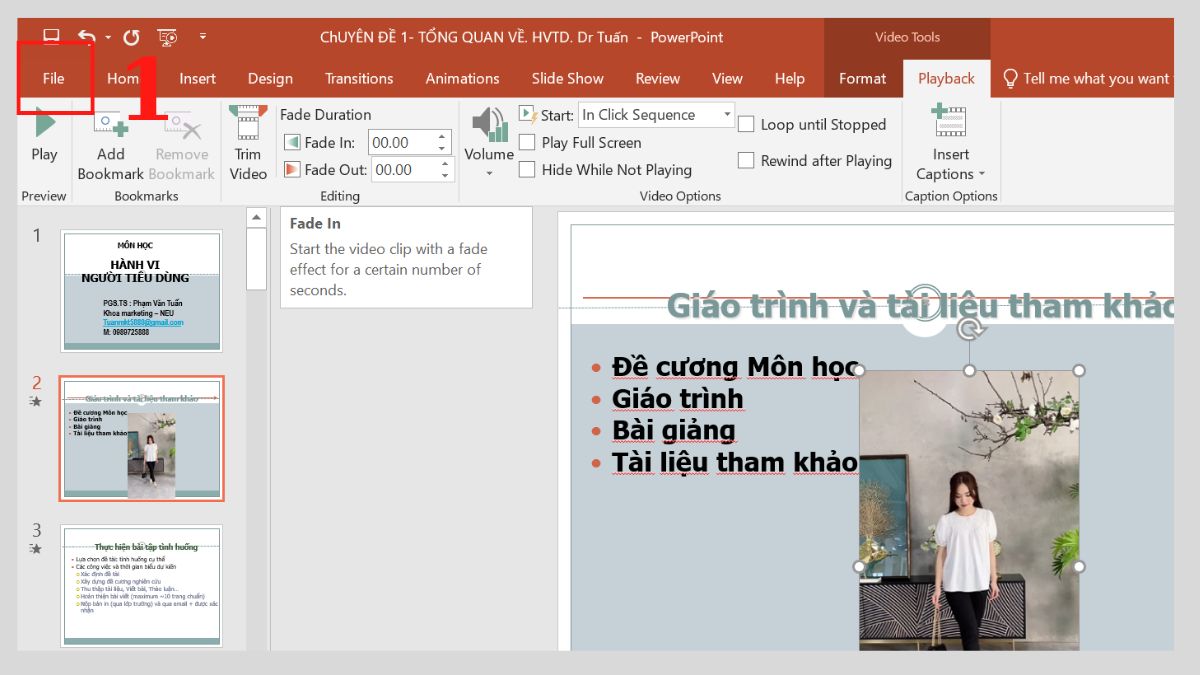 Khắc phục lỗi video không chạy trong PowerPoint 5 - Bước 1