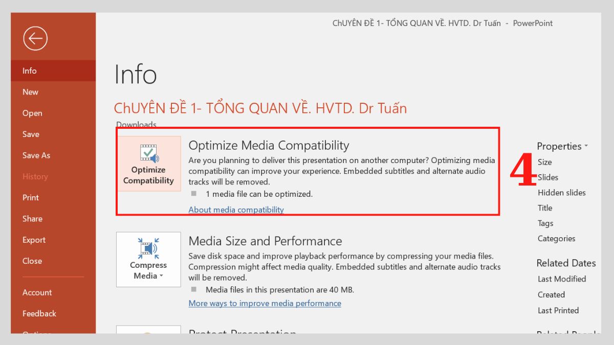 Khắc phục lỗi video không chạy trong PowerPoint 7 - Bước 3