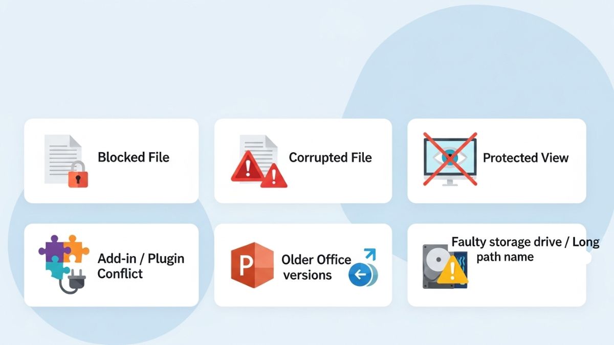 Nguyên nhân lỗi mở file PowerPoint bị lỗi Repair