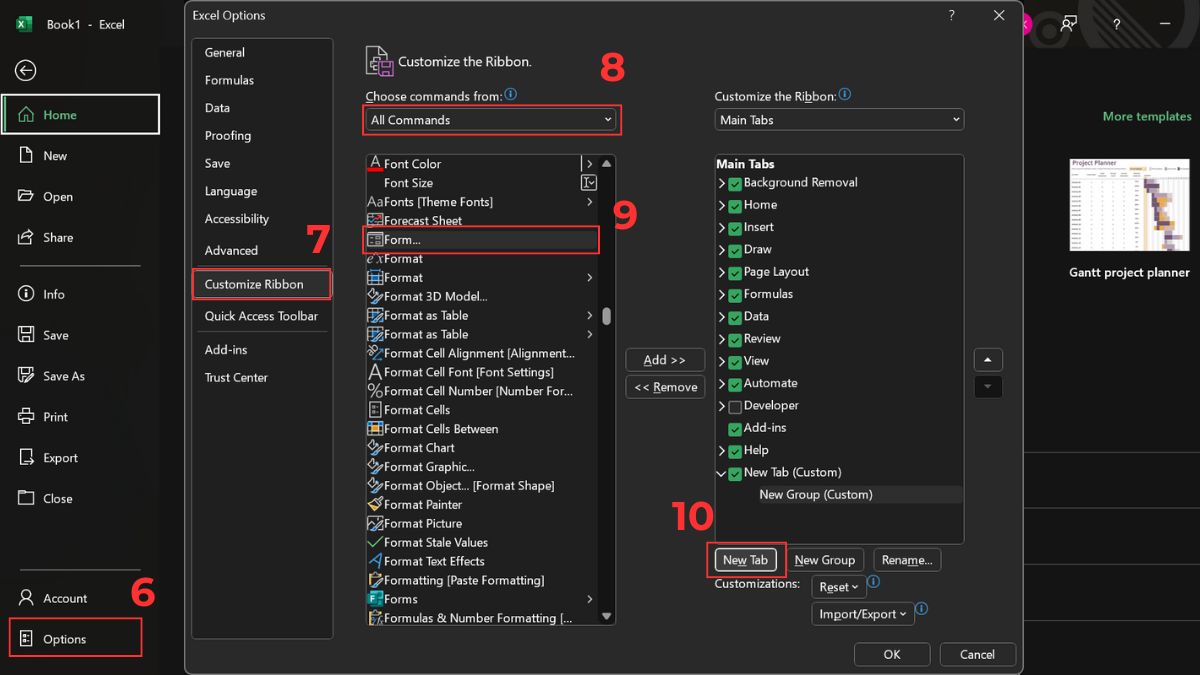 Cách nhập dữ liệu trong excel bằng form tự tạo: Chuẩn bị dữ liệu Bước 3