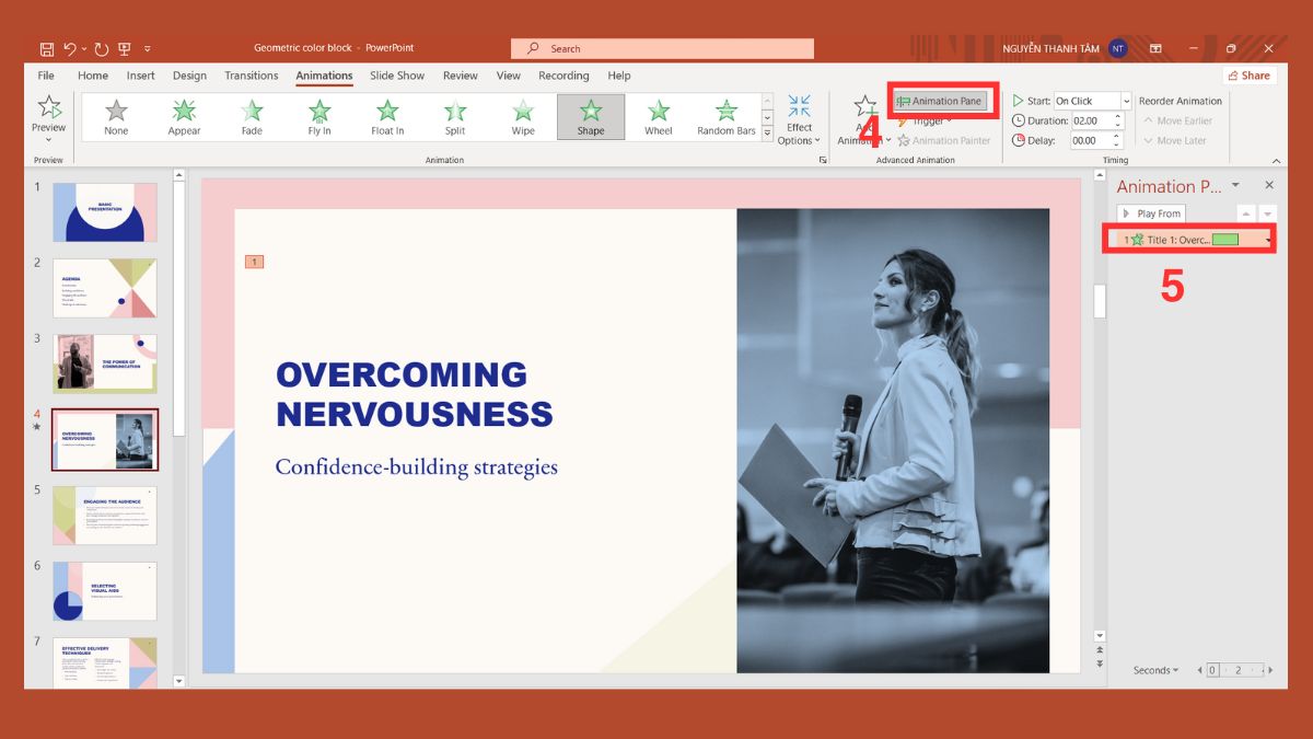 Cách chèn hiệu ứng âm thanh trong PowerPoint cho biểu tượng bước 2
