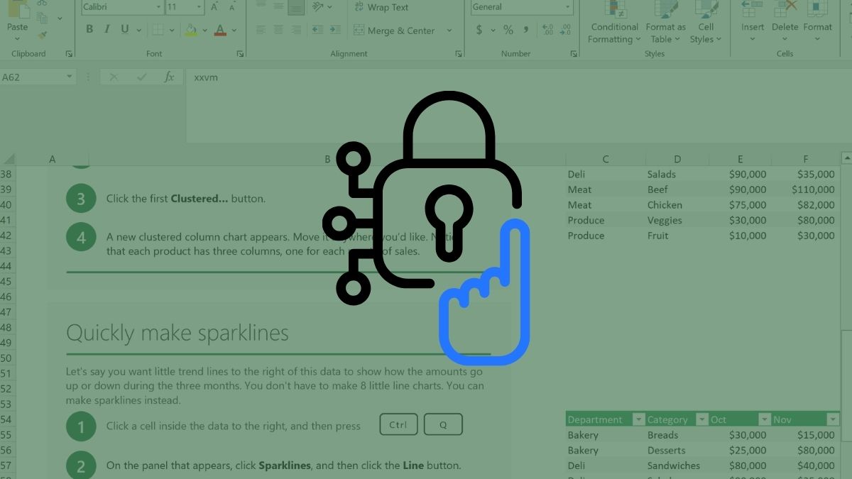 Cách phòng tránh quên mật khẩu Excel