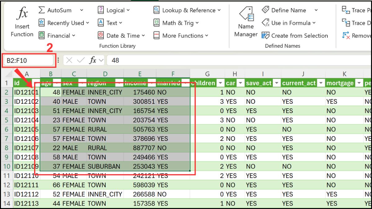 Cách sử dụng Name Box trong Excel: Di chuyển nhanh Bước 2