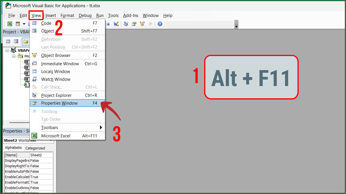 Sửa khi thanh cuộn trong Excel quá dài - xóa giới hạn cuộn bước 1