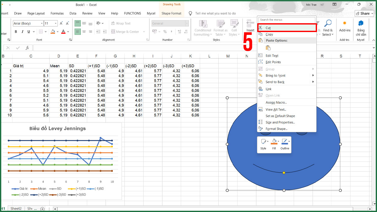 Sửa khi thanh cuộn trong Excel quá dài - xóa định dạng khác bước 3