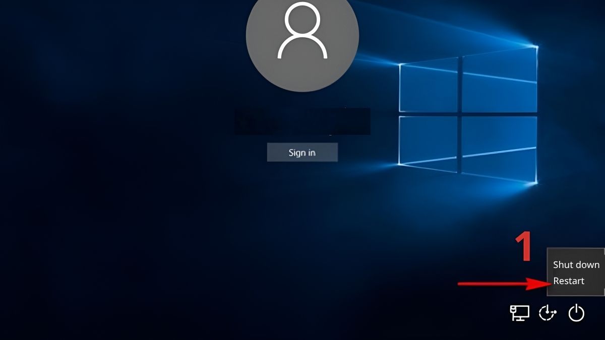 Khôi phục cài đặt gốc laptop Asus Bước 1