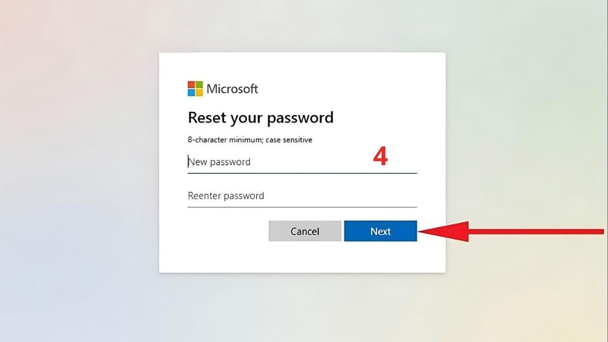 Đặt lại mật khẩu laptop Asus bằng tài khoản Microsoft Bước 4