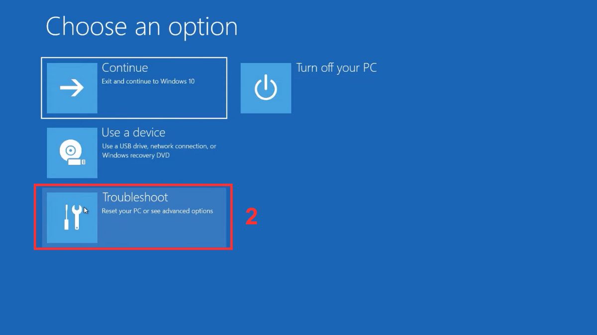 Cài Win tại nhà từ phân vùng Recovery Bước 2a