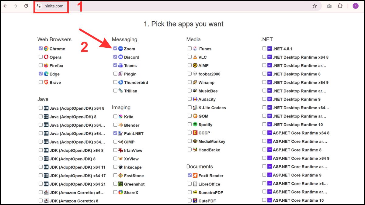 Hướng dẫn cài đặt phần mềm sau khi cài Win tại nhà bước 1