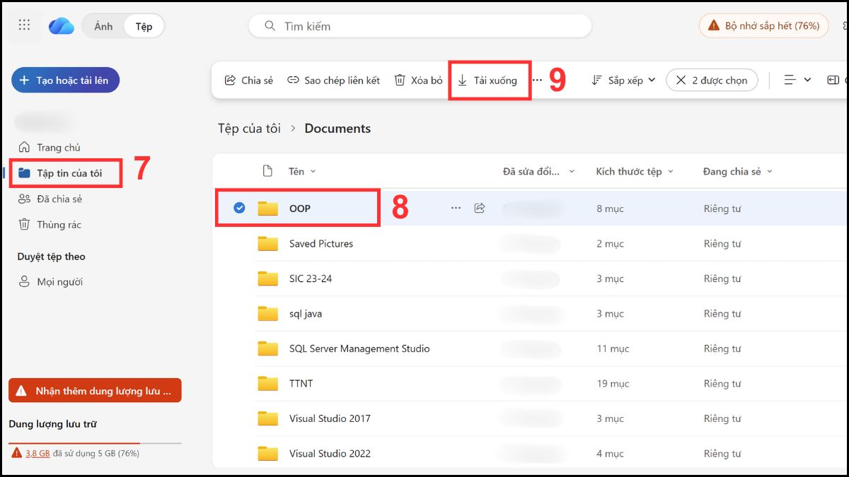 Khôi phục dữ liệu đã sao lưu sau khi cài Win tại nhà bước 3